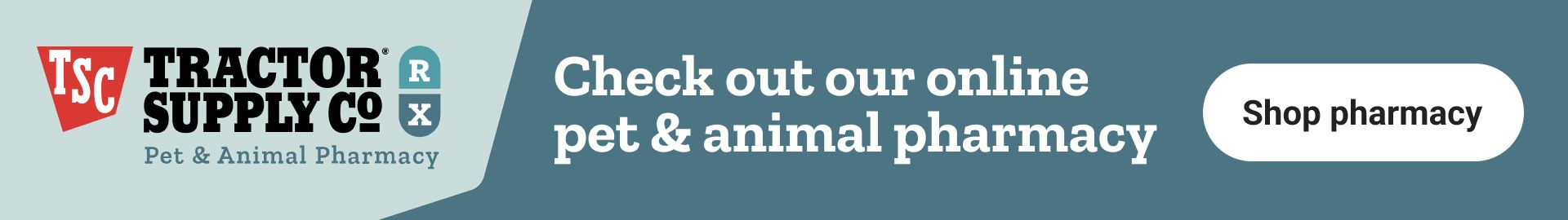 Online pet pharmacy banner