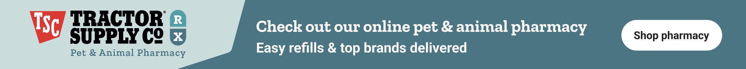 Online pet pharmacy banner