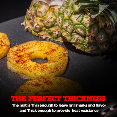 Image showing  3 pc. BBQ Grill Mat, Heat Resistant Up to 600 Degrees, Nonstick, Reusable, Dishwasher Safe