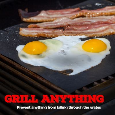 Image showing  3 pc. BBQ Grill Mat, Heat Resistant Up to 600 Degrees, Nonstick, Reusable, Dishwasher Safe