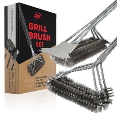 Kaluns BBQ Grill Brush and Scraper Set