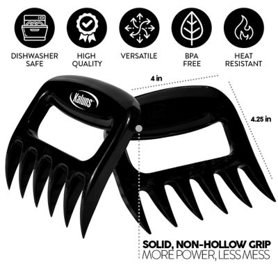 Image showing  Meat Claws for Shredding Meat, Pulled Pork Shredder, Ultra-Sharp Plastic Blades, Dishwasher Safe