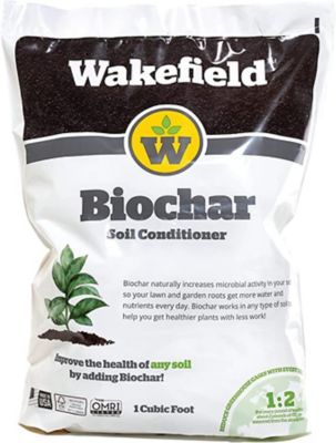 Wakefield BioChar 1 cu. ft. Premium Organic Biochar Soil Conditioner for Soil Health, Optimize Water and Fertilizer Great texture and addition to my soil