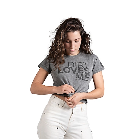 Dovetail Workwear Women's Short Sleeve Dirt Loves Me Graphic T-Shirt