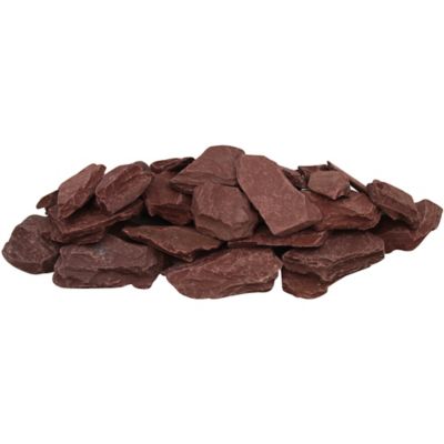 Rain Forest 30 lb. Red Slate Stones, 1 in.