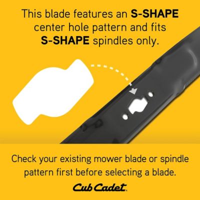 Image showing 6 th Cub Cadet 46 in. Low-Lift Lawn Mower Blades for Lawn and Zero-Turn Mowers, Replaces OEM 742P05510-L and 742-05510-L, 2 pk.