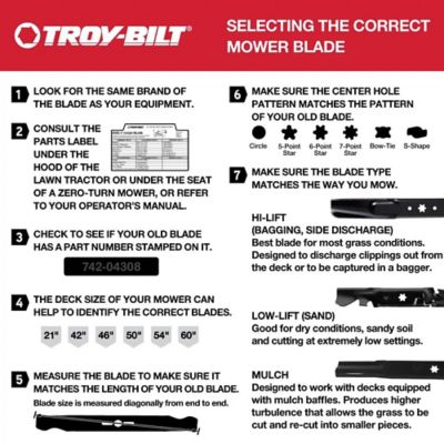 Image showing  46 in. High-Lift Lawn Mower Blades, 2 pk.