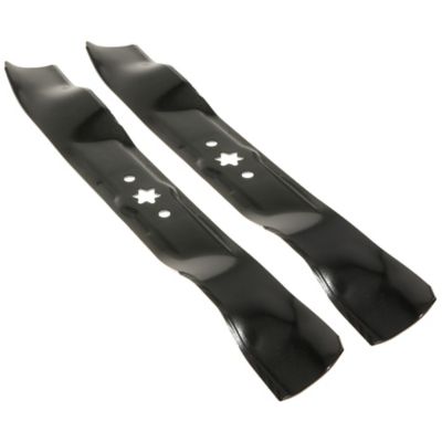 Image showing  42 in. Low-Lift Lawn Mower Blades for Lawn Tractors and Zero-Turns with 6-Point Star, 2-Pack