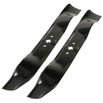 Image showing  42 in. Low-Lift Lawn Mower Blades for Lawn Tractors and Zero-Turns with 6-Point Star, 2-Pack