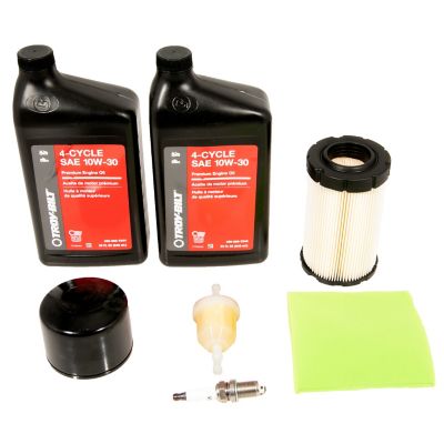 Troy-Bilt Briggs Single Cylinder Engine Maintenance Kit, Bonus Oil qt.