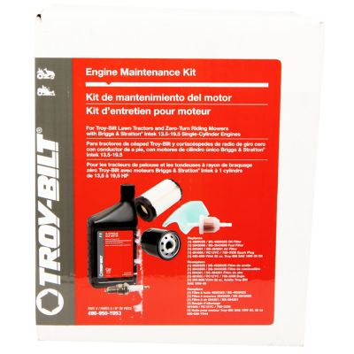 Image showing  Briggs Single Cylinder Engine Maintenance Kit, Bonus Oil qt.