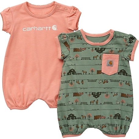Infant/Toddler Boys' Carhartt Bodysuit and Stripe Overall