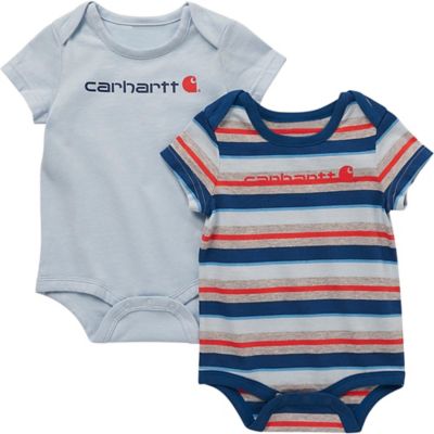 Carhartt Baby Boys' Relaxed Fit Short-Sleeve Tie Dye Bodysuit Set, 2 pc.