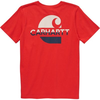 Carhartt Boys' Gradient C Crew Neck Short-Sleeve T-Shirt