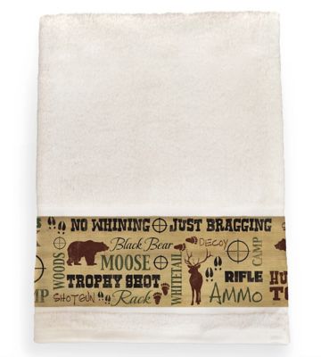 Laural Home Welcome to the Lodge Bath towel