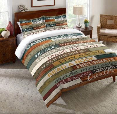 Laural Home Cabin Rules Comforter