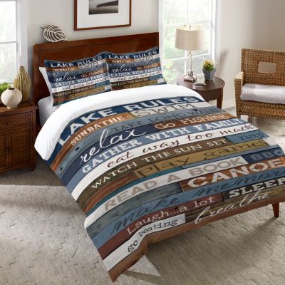 Laural Home Lake Rules Comforter