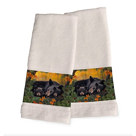 Laural Home Warm Cozy Bears Hand Towel Set