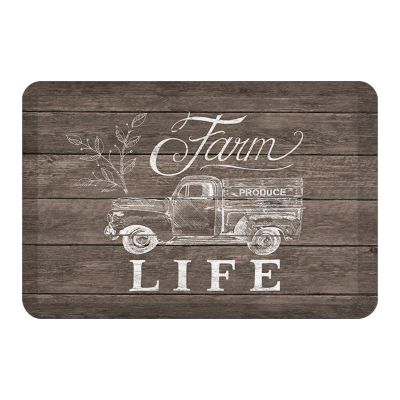 Laural Home Farm Life Cushioned Anti-Fatigue Kitchen Mat, 20 in. x 30 in.