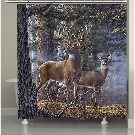 Laural Home Deer Time Shower Curtain