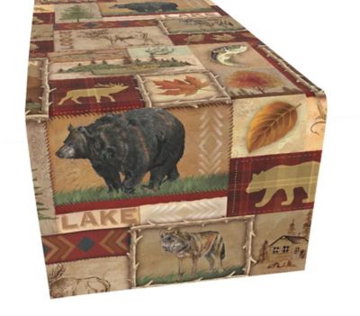 Laural Home Lodge Collage Table Runner