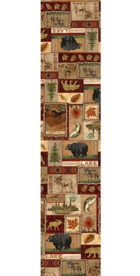 Image showing  Lodge Collage Table Runner