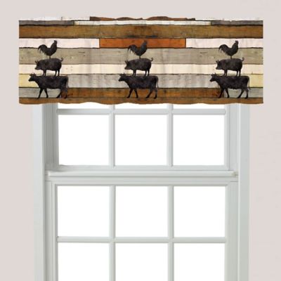 Laural Home Farmhouse Animals Window Valance