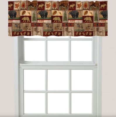 Laural Home Lodge Collage Window Valance