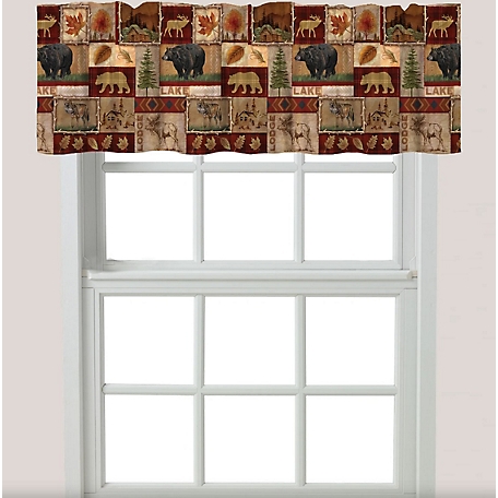 Laural Home Lodge Collage Window Valance