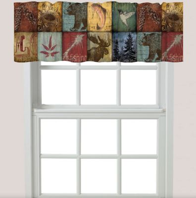 Laural Home Lodge Patch Window Valance