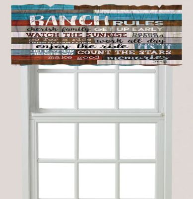 Laural Home South West Ranch Rules Window Valance