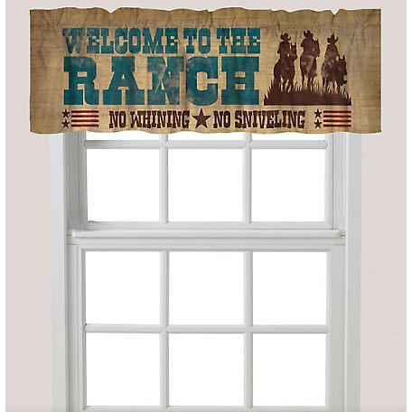 Laural Home Welcome to Ranch Window Valance