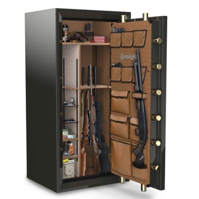 Image showing  30 Long Gun and 6 Handgun 15.95 cu. ft. Electronic/Key Lock STS Gun Safe, Metallic