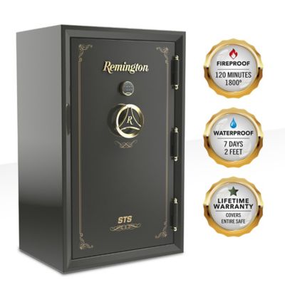 Remington 50 Long Gun + 8 Handgun 24.97 cu. ft. Electronic/Key Lock STS Gun Safe, Sage Green Metallic