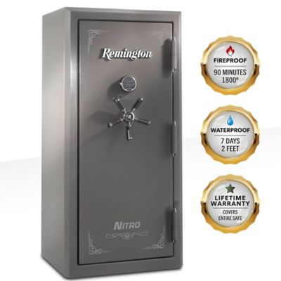 Remington 26 Long Gun + 6 Handgun 14.12 cu. ft. Electronic/Key Lock Nitro Gun Safe, Gloss
