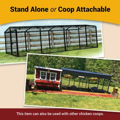 Image showing  Walk-in 8 ft. Chicken Run, 15 Chicken Capacity, 6 ft. 6 in. x 7 ft. 6 in. x 6 ft. 3 in. Outdoor Chicken Pen