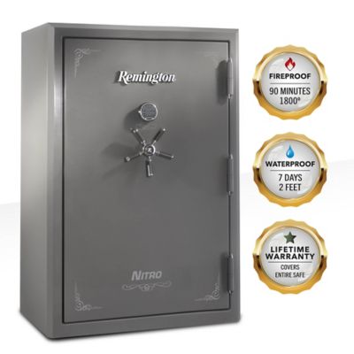 Remington 56 Long Gun + 8 Handgun 31.78 cu. ft. Electronic/Key Lock Nitro Gun Safe, 90 Min. Fire Rating, Gloss Finish