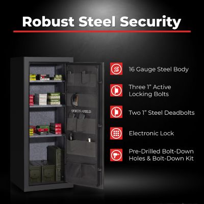 Image showing  Fireproof Ammo and Gun Safe with Electronic Lock, 53 x 21 x 21in.