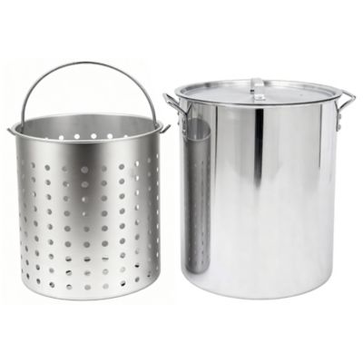 Image showing  30 qt. Aluminum Pot with Basket