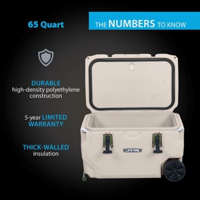 Image showing  65 qt. High Performance Hard-Sided Cooler with Wheels