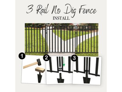 Image showing  34 x 45in. 3-Rail Steel Panel