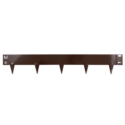 IronRidge 4 in. x 39 in. W Brown Metal Landscape Edging, 5-Pack