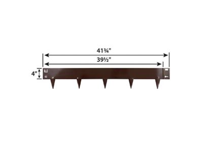 Image showing  Steel Landscape Edging, 4 in. x 39 in., Brown, 5-Pack