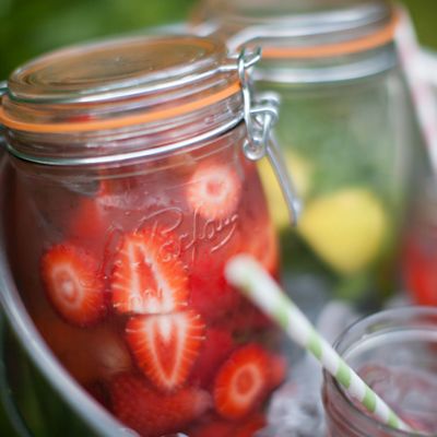 Image showing  1.5L French Glass Super Canning Jars with Rounded Body, Airtight Rubber Seal and Glass Lids, 3 ct.