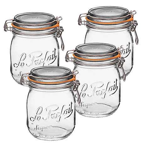 Just Jars - 750ml round jar (with lid)