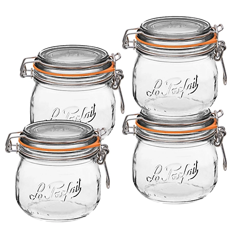 Le Parfait 3 Pack Super Jar - 3L French Glass Canning Jar with Rounded  Body, Airtight Rubber Seal & Glass Lid, LPSJ3000 at Tractor Supply Co.