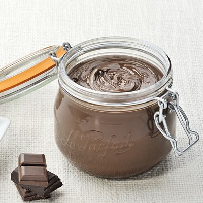 Image showing  500 mL French Glass Super Canning Jars with Rounded Body, Airtight Rubber Seal and Glass Lids, 4 ct.