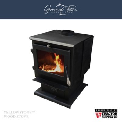 Grand Teton Collection Wood-Burning Yellowstone T110 Stove, 2,500 sq. ft., 49,138 BTU