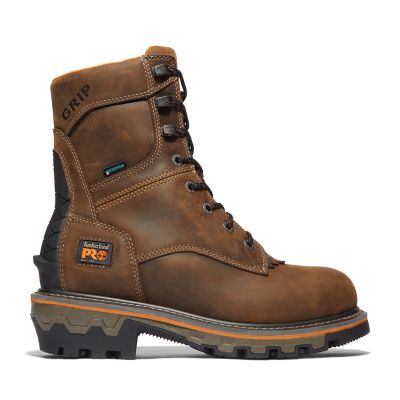 Timberland PRO Men's Boondock HD Logger Soft Toe Waterproof Work Boots, 8 in