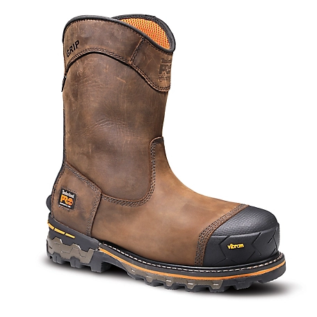 Timberland PRO Men's Boondock Pull-On Composite Toe Waterproof Work Boots